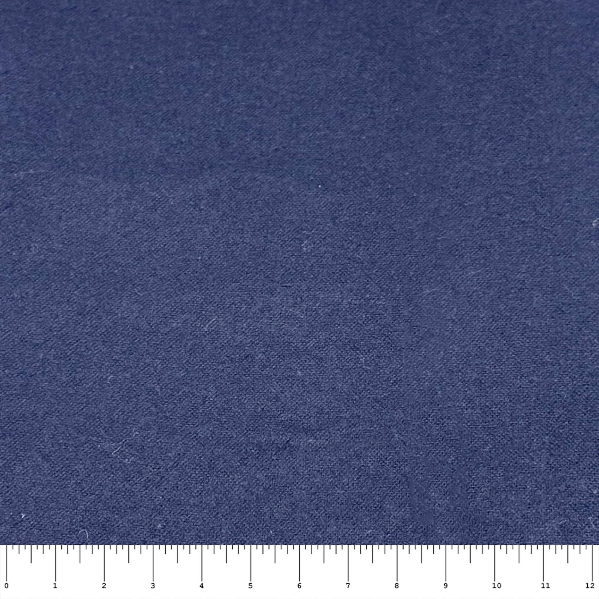 Feldman Navy Solid Cotton Flannel